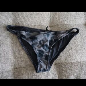 AllSaints Tie Dye Bikini Bottom Swim Gray Blue Size 6 Medium